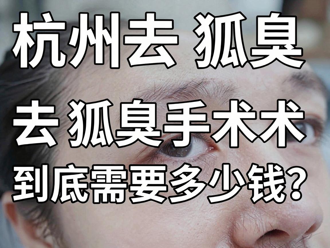 杭州去狐臭手术费用大揭秘，去狐臭手术到底需要多少钱？这些隐形成本你注意到了吗？