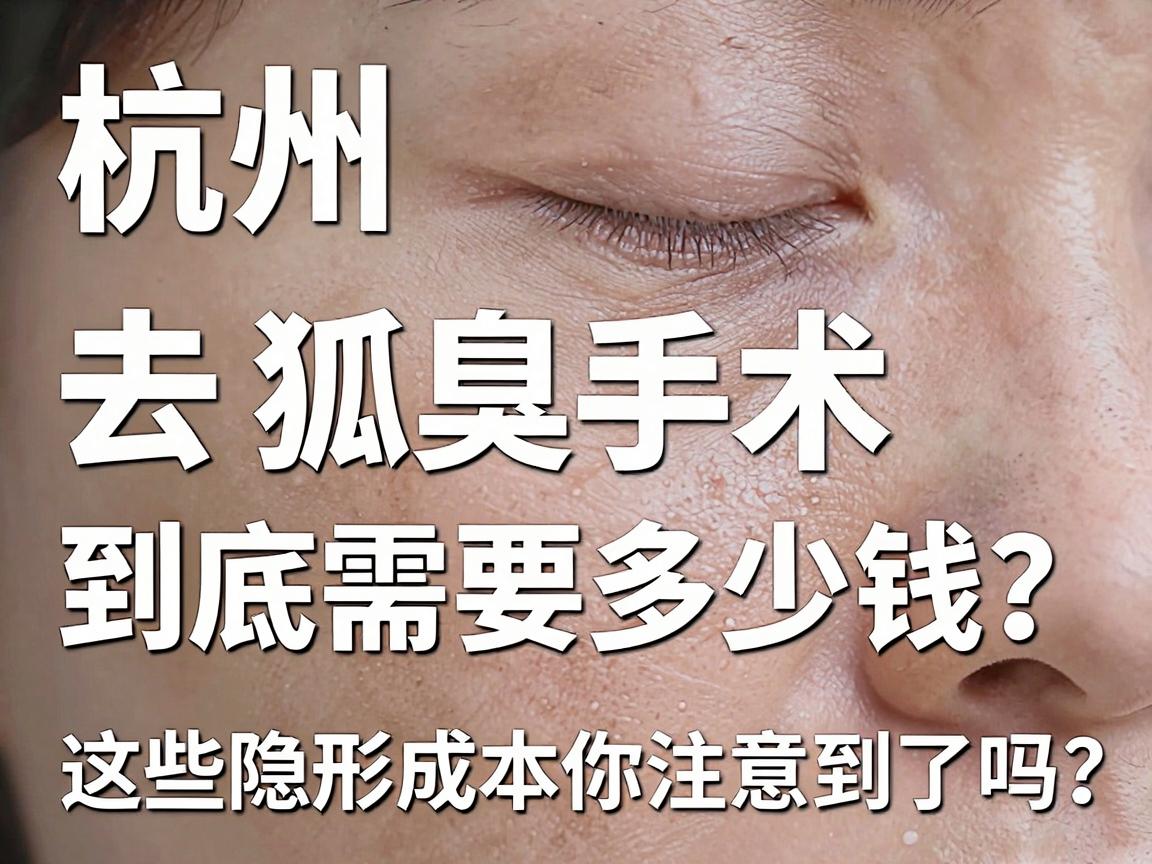 杭州去狐臭手术费用大揭秘，去狐臭手术到底需要多少钱？这些隐形成本你注意到了吗？