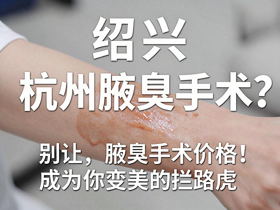 绍兴腋臭手术多少钱？杭州腋臭手术价格大揭秘，别让腋臭手术价格成为你变美的拦路虎