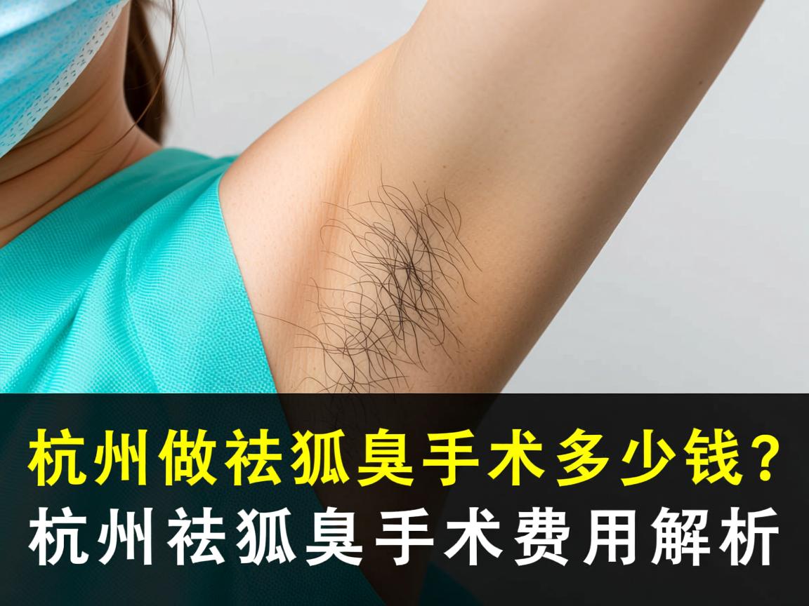 在杭州做祛狐臭手术要多少钱？杭州祛狐臭手术费用解析