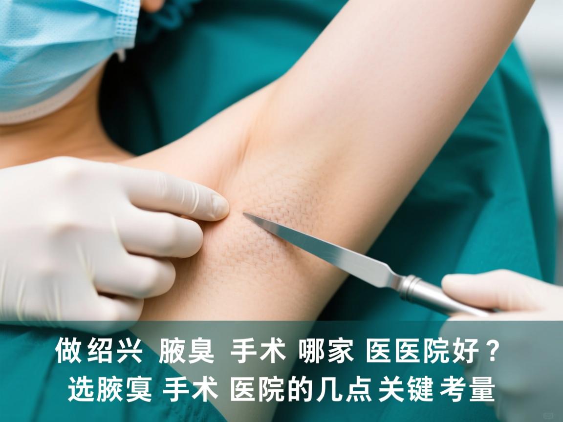 在绍兴做腋臭手术哪家医院好?选择腋臭手术医院的几点关键考量 在绍兴做腋臭手术哪家医院好?选择腋臭手术医院的几点关键考量