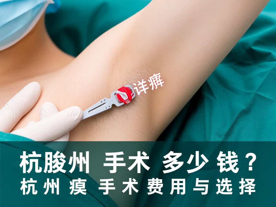 杭州腋臭手术多少钱？详解杭州腋臭手术费用与选择
