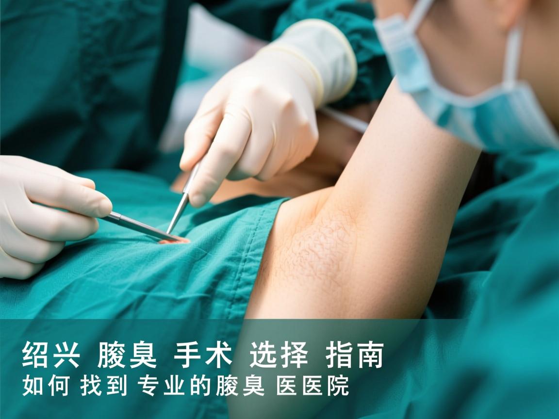 绍兴腋臭手术选择指南，如何找到专业的腋臭医院