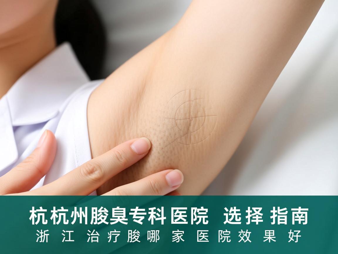 杭州腋臭专科医院选择指南，浙江治疗腋臭哪家医院效果好