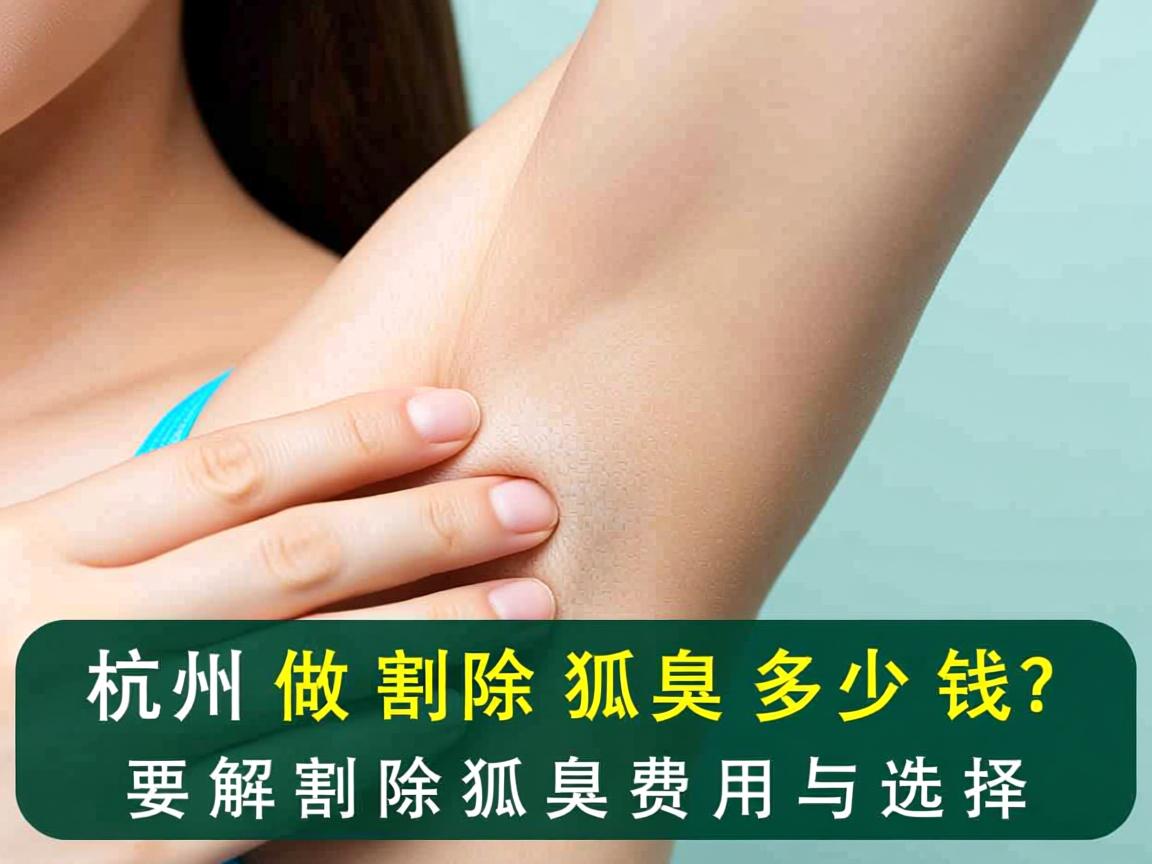 杭州做割除狐臭多少钱?解析割除狐臭的费用与选择 杭州做割除狐臭多少钱?解析割除狐臭的费用与选择