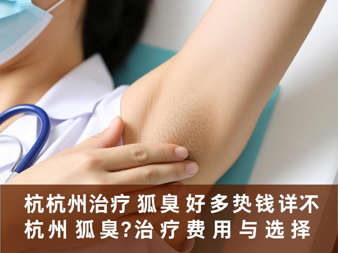 杭州治疗狐臭好多钱?详解杭州狐臭治疗费用与选择 杭州治疗狐臭好多钱?详解杭州狐臭治疗费用与选择