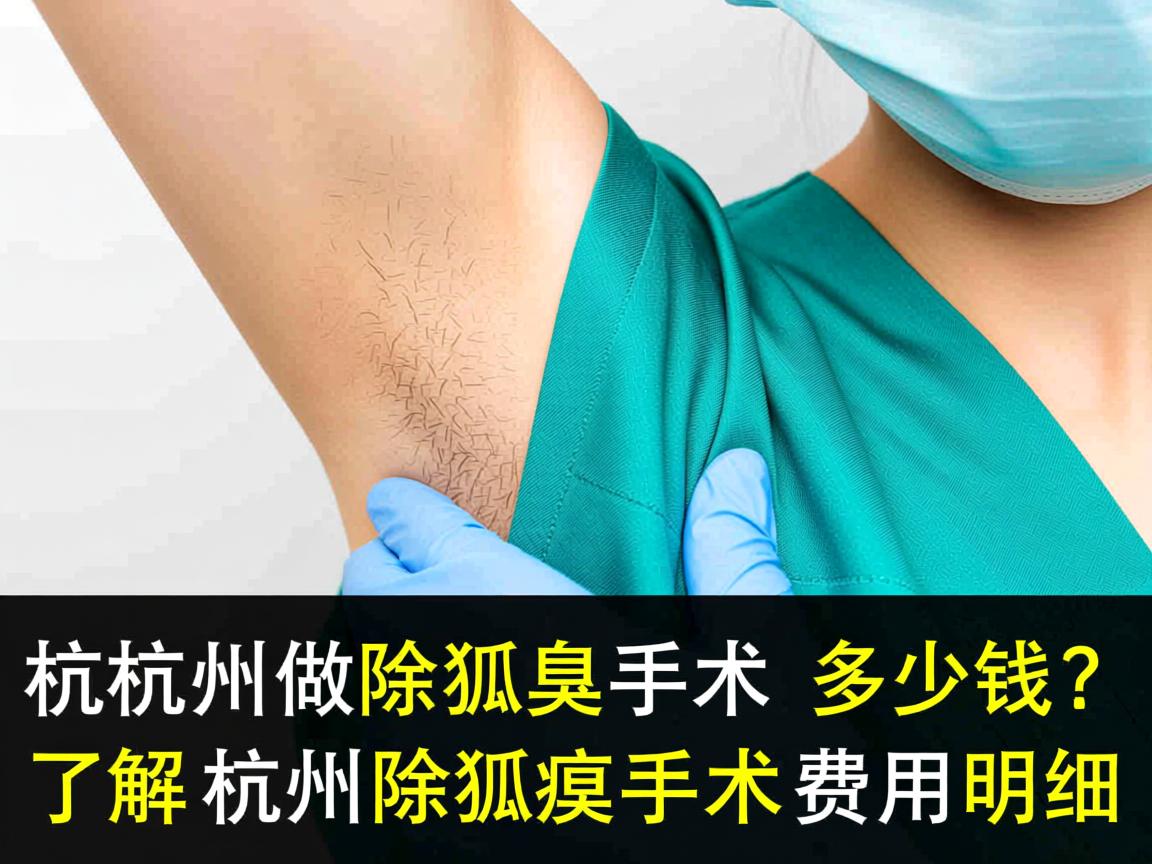杭州做除狐臭手术多少钱?了解杭州除狐臭手术费用明细 杭州做除狐臭手术多少钱?了解杭州除狐臭手术费用明细