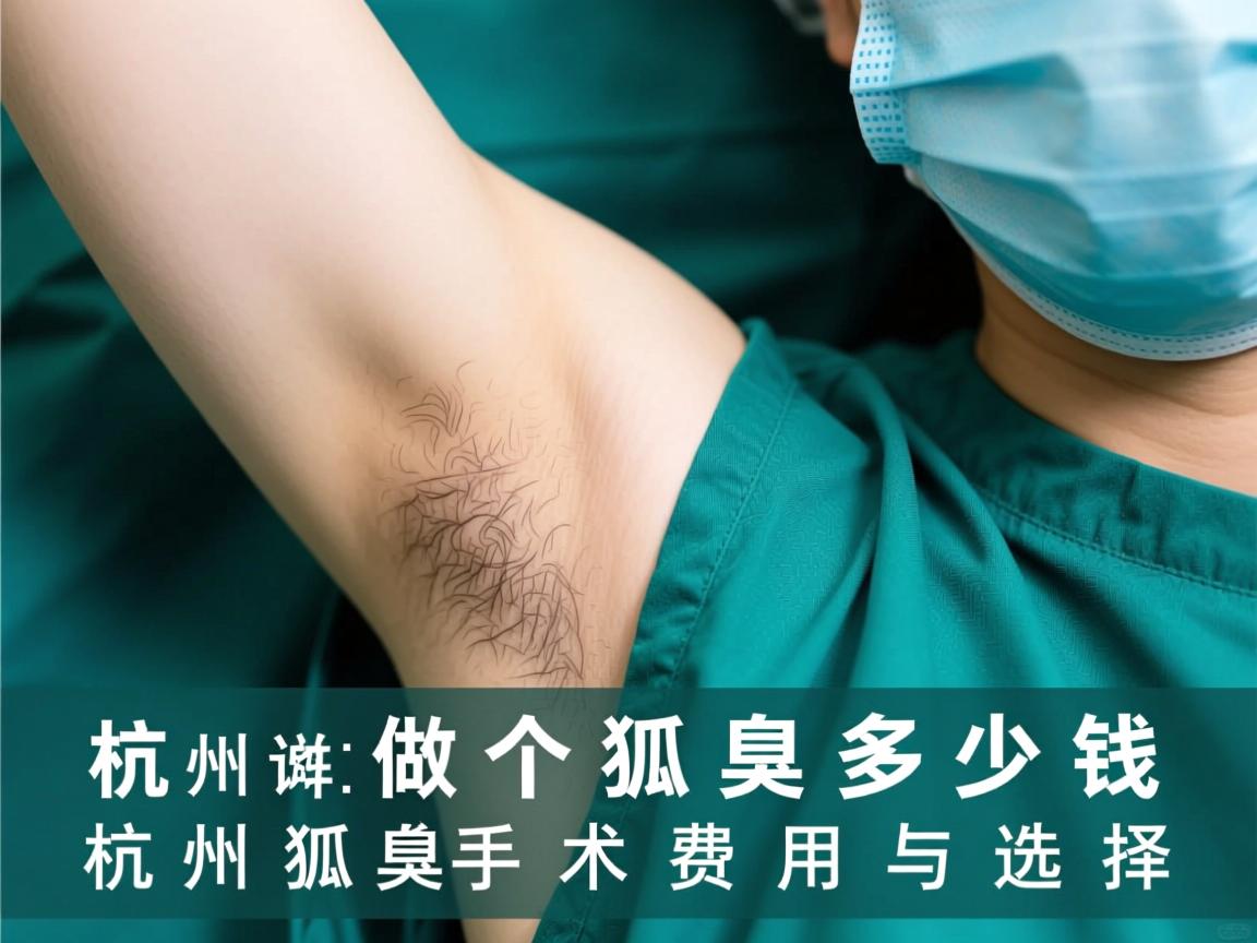 杭州做个狐臭多少钱,详解杭州狐臭手术费用与选择 杭州做个狐臭多少钱,详解杭州狐臭手术费用与选择