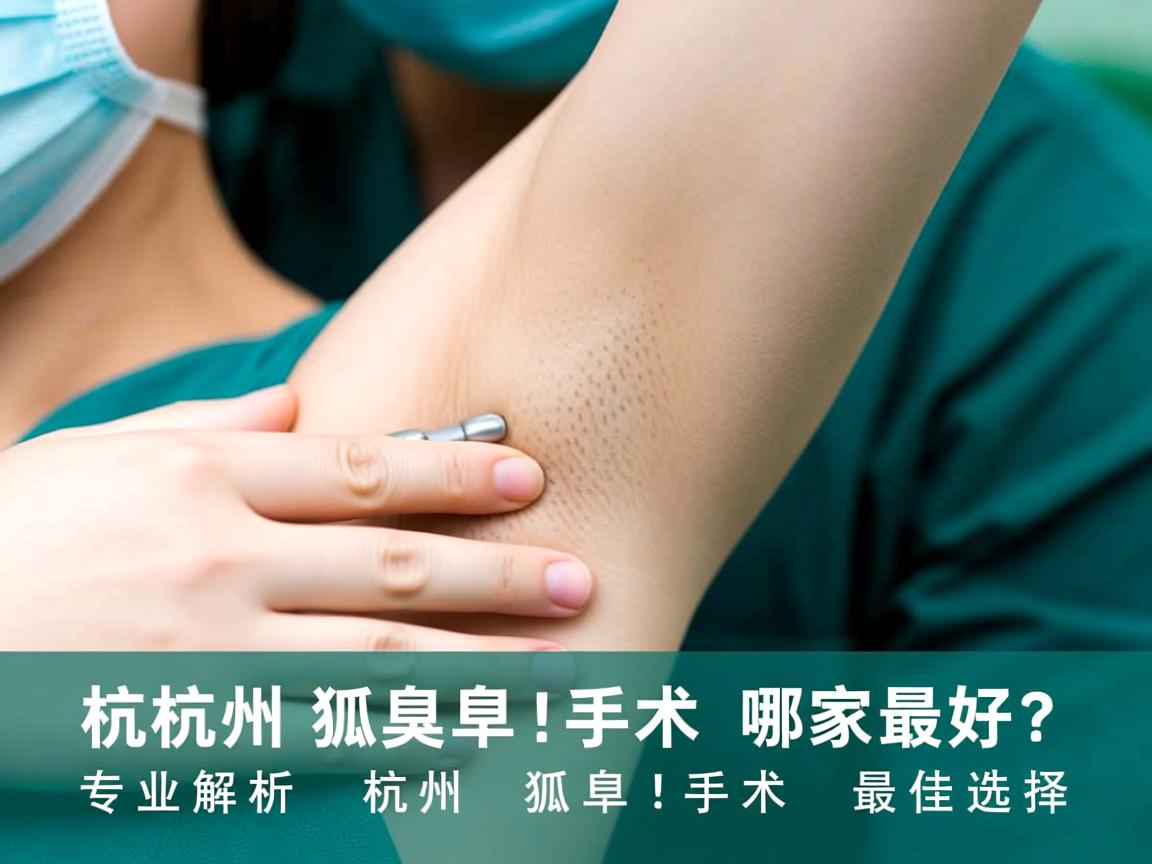 杭州狐臭手术哪家最好？专业解析杭州狐臭手术最佳选择