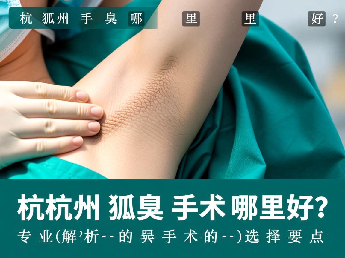 杭州狐臭手术哪里好?专业解析杭州狐臭手术的选择要点 杭州狐臭手术哪里好?专业解析杭州狐臭手术的选择要点