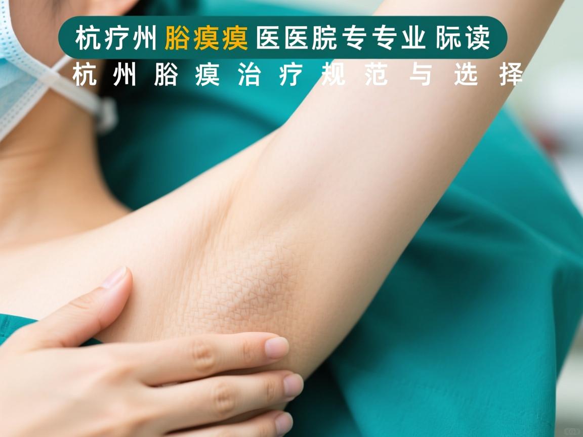 杭州腋臭医院专业解读，杭州腋臭治疗的规范与选择