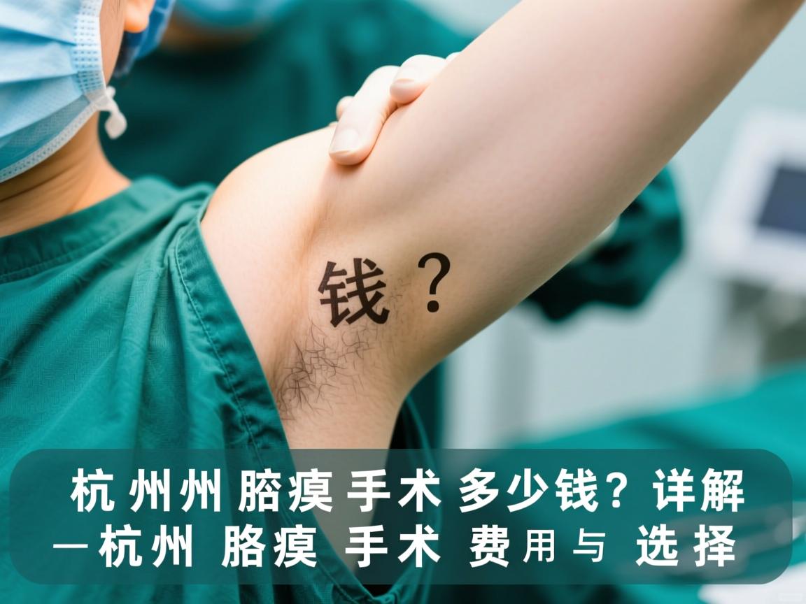 杭州腋臭手术多少钱?详解杭州腋臭手术费用与选择 杭州腋臭手术多少钱?详解杭州腋臭手术费用与选择