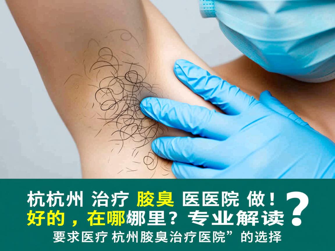 杭州治疗腋臭医院做好的在哪里?专业解读杭州腋臭治疗医院的选择 杭州治疗腋臭医院做好的在哪里?专业解读杭州腋臭治疗医院的选择