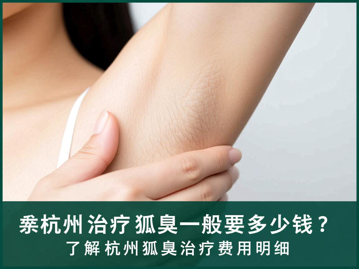杭州治疗狐臭一般要多少钱？了解杭州狐臭治疗费用明细