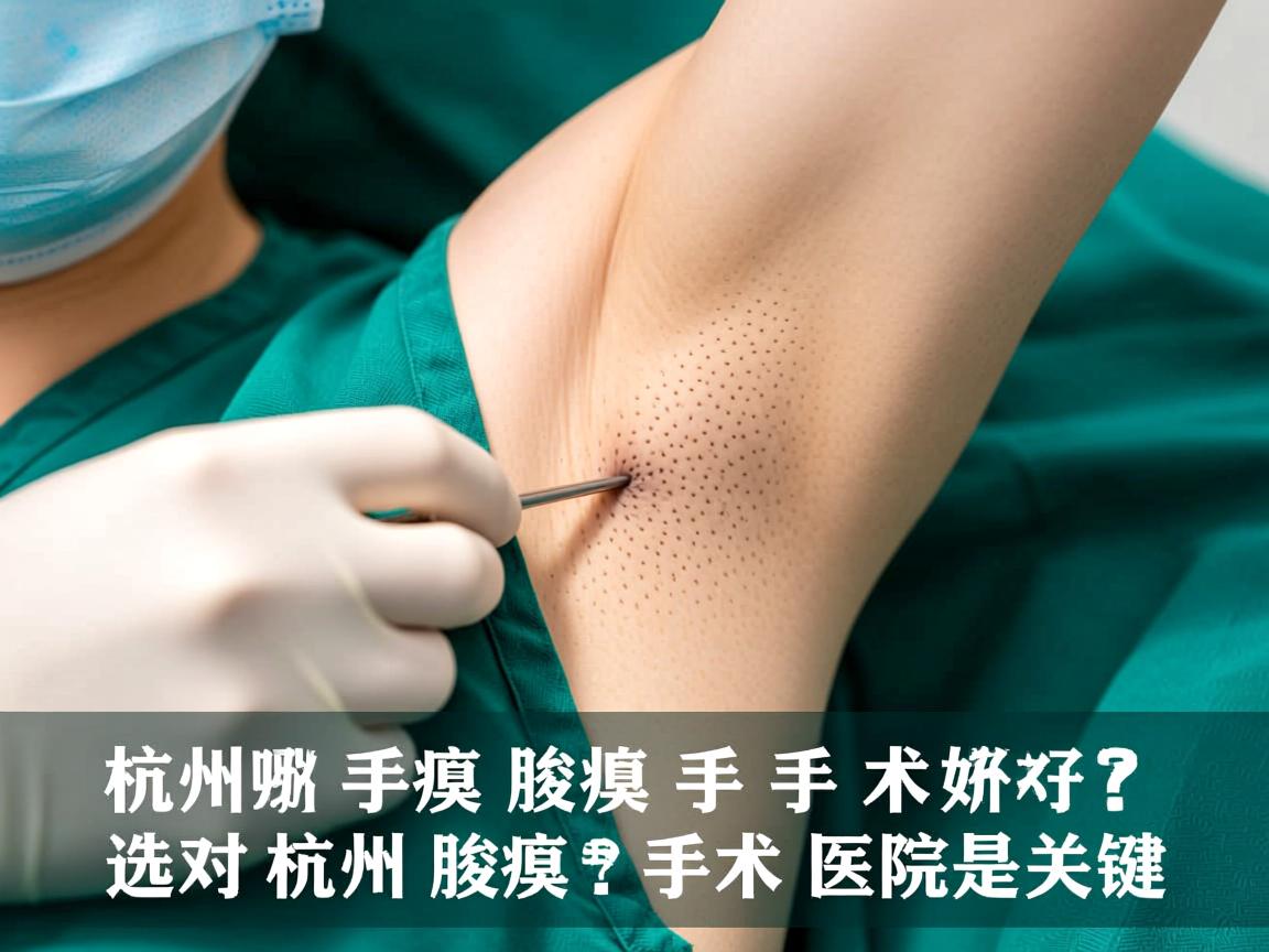 杭州腋臭手术哪里好？选对杭州腋臭手术医院是关键