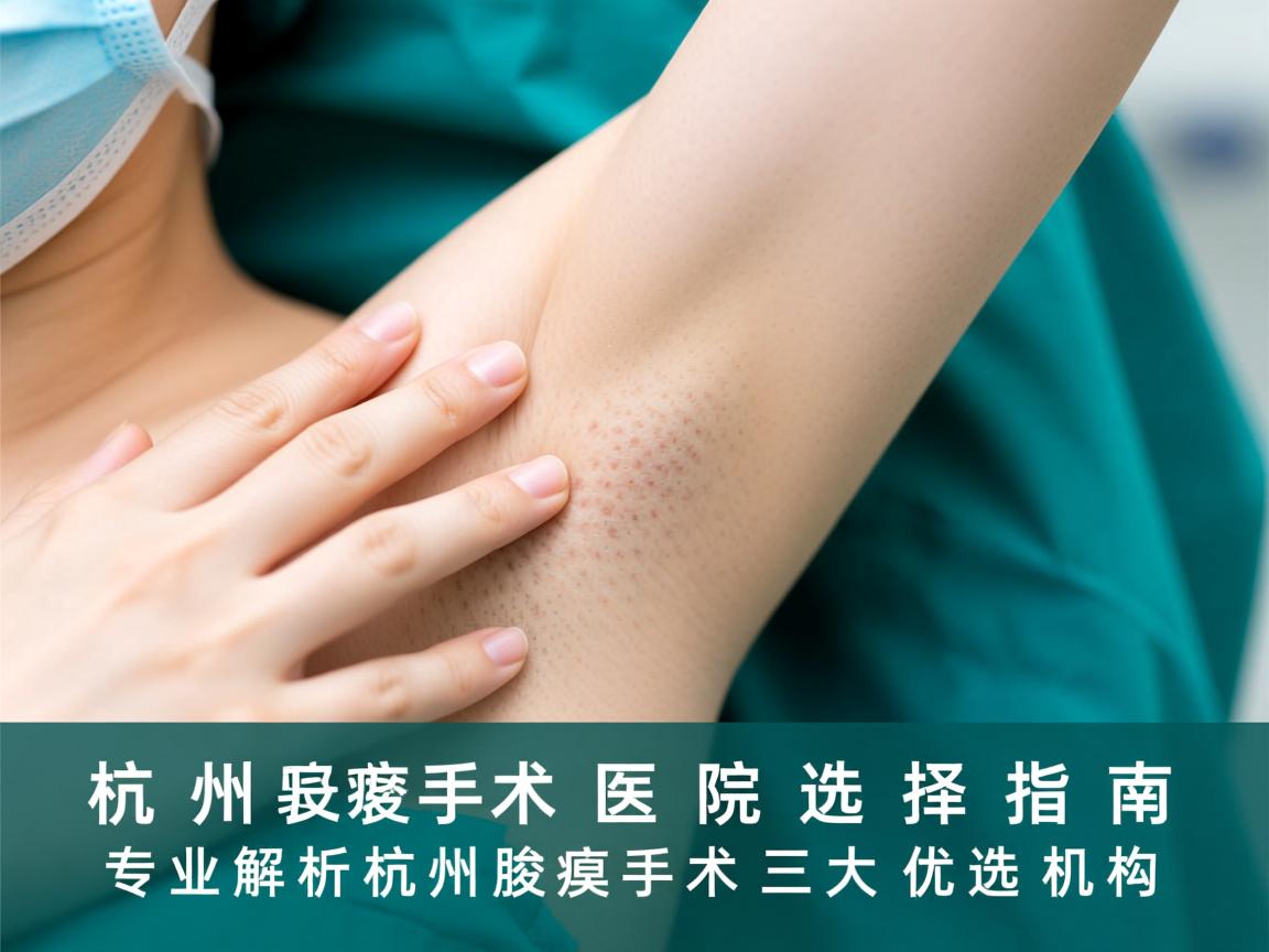 杭州腋臭手术医院选择指南，专业解析杭州腋臭手术三大优选机构