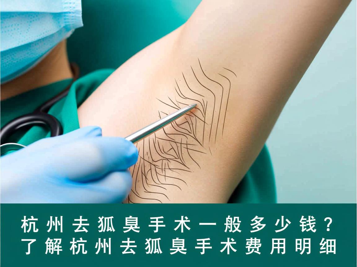 杭州去狐臭手术一般多少钱？了解杭州去狐臭手术费用明细