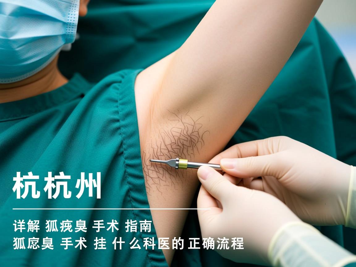 杭州狐臭手术指南，详解狐臭手术挂什么科的正确流程