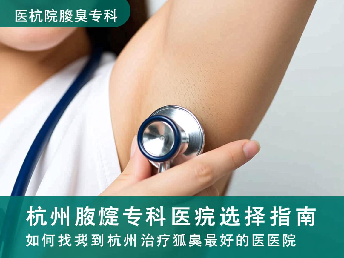 杭州腋臭专科医院选择指南，如何找到杭州治疗狐臭最好的医院