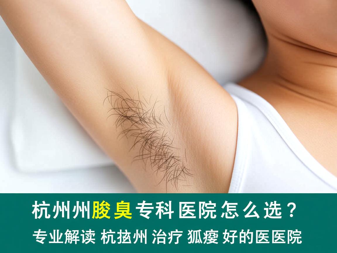 杭州腋臭专科医院怎么选？专业解读杭州治疗狐臭好的医院