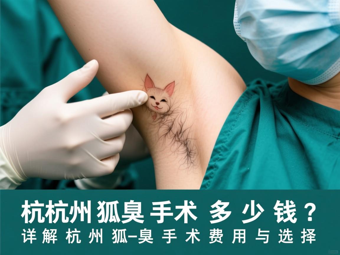 杭州狐臭手术多少钱？详解杭州狐臭手术费用与选择