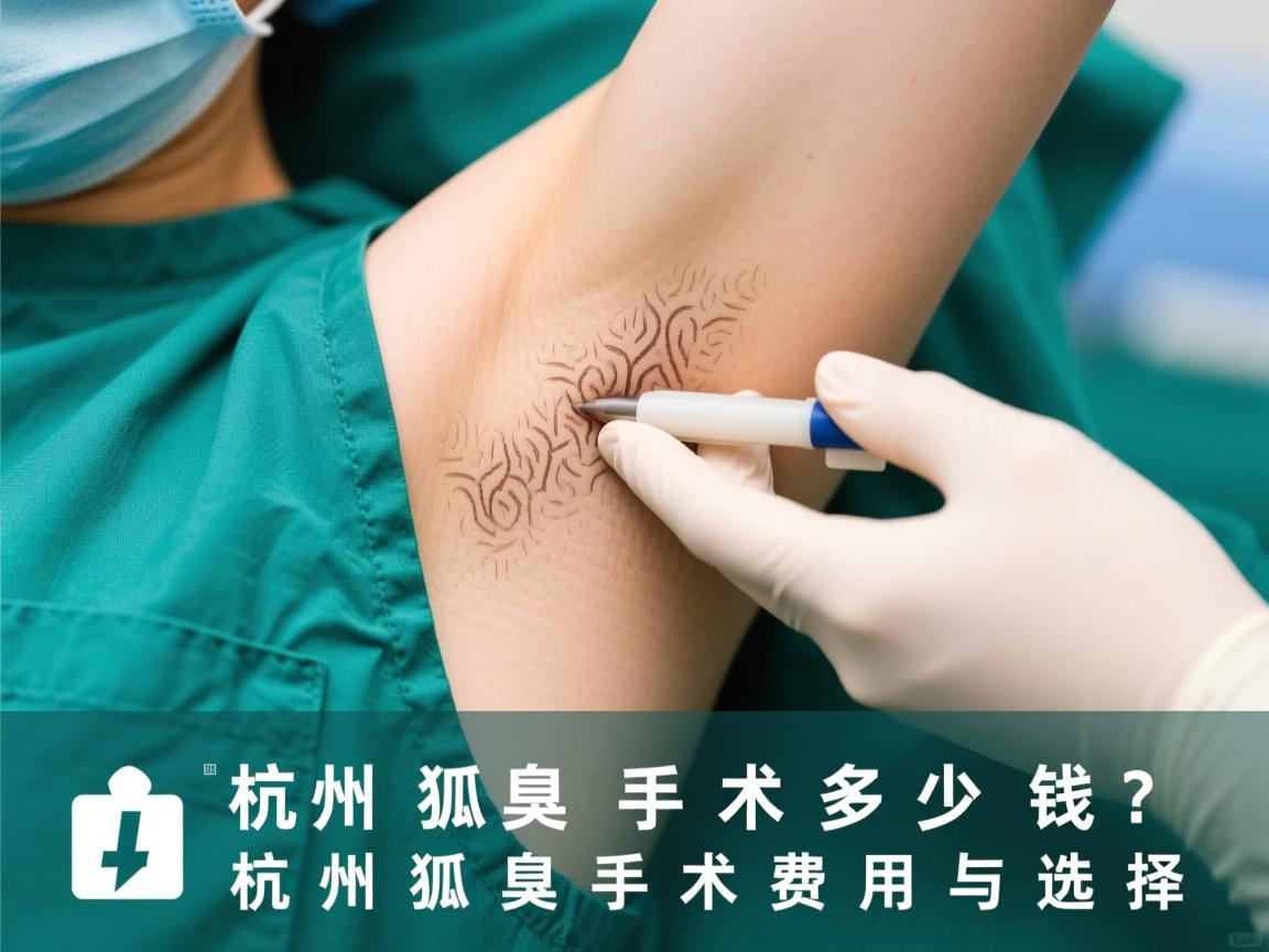 杭州狐臭手术多少钱？详解杭州狐臭手术费用与选择