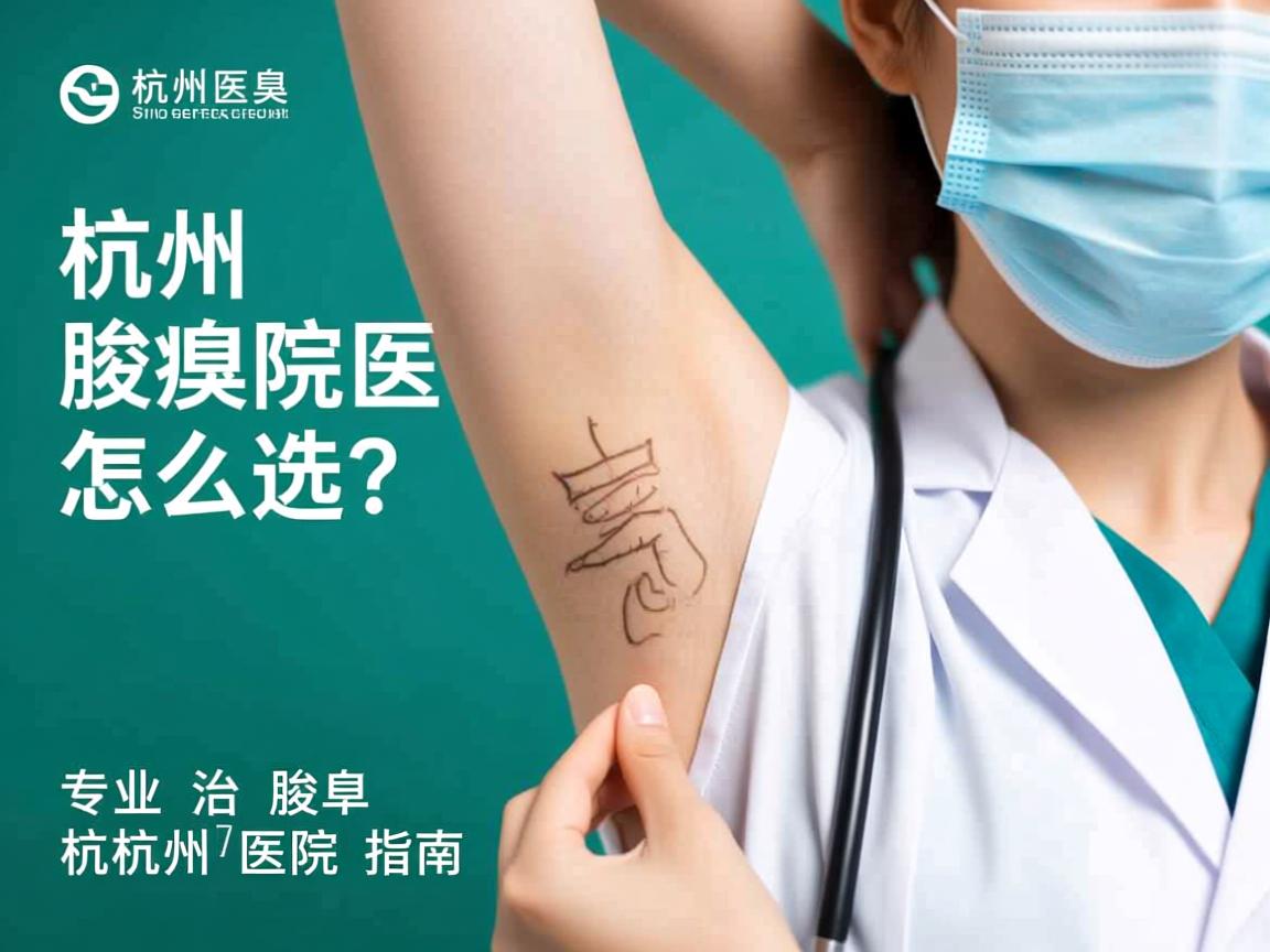 杭州腋臭医院怎么选？专业治腋臭的杭州医院指南