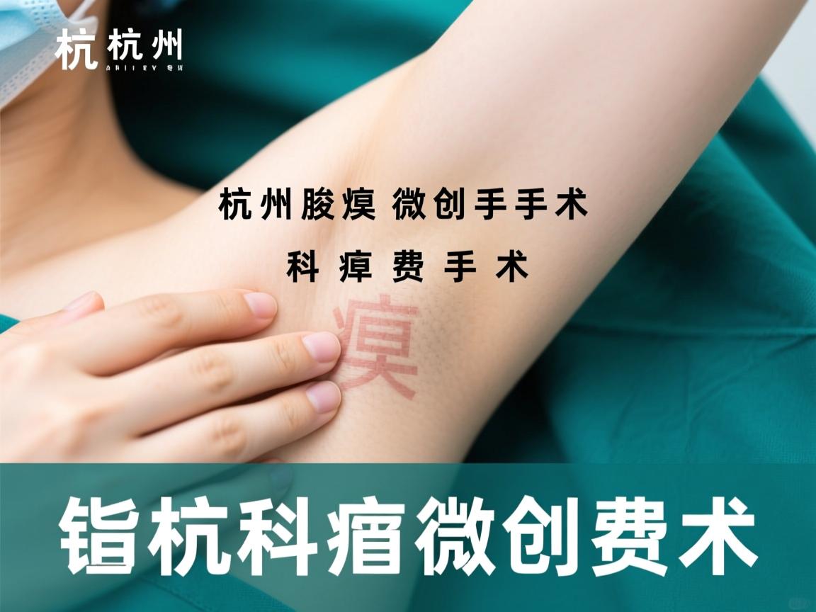 杭州腋臭微创手术费用解析，专业科普腋臭微创手术费用指南