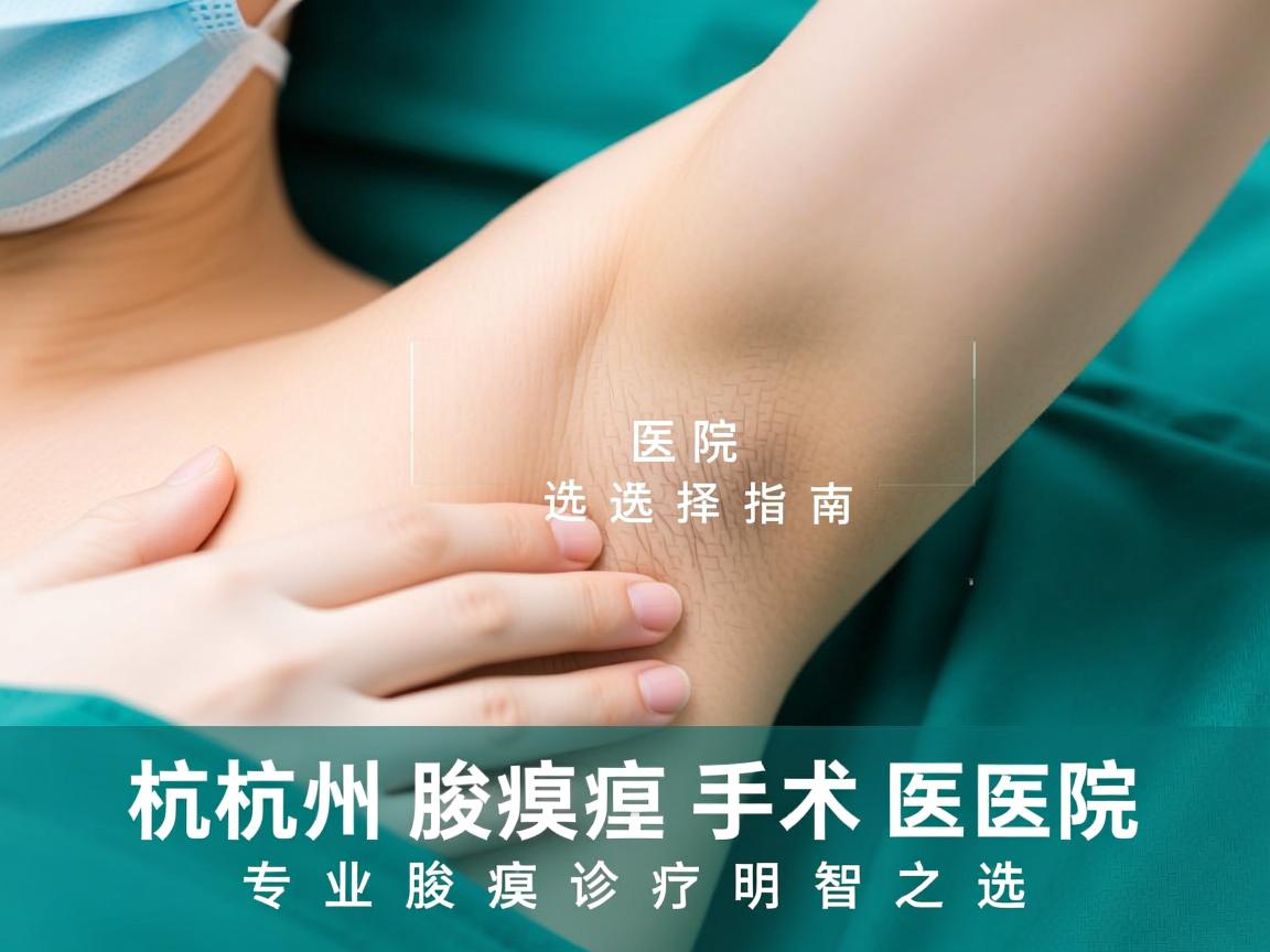 杭州腋臭手术医院选择指南,专业腋臭诊疗的明智之选 杭州腋臭手术医院选择指南,专业腋臭诊疗的明智之选