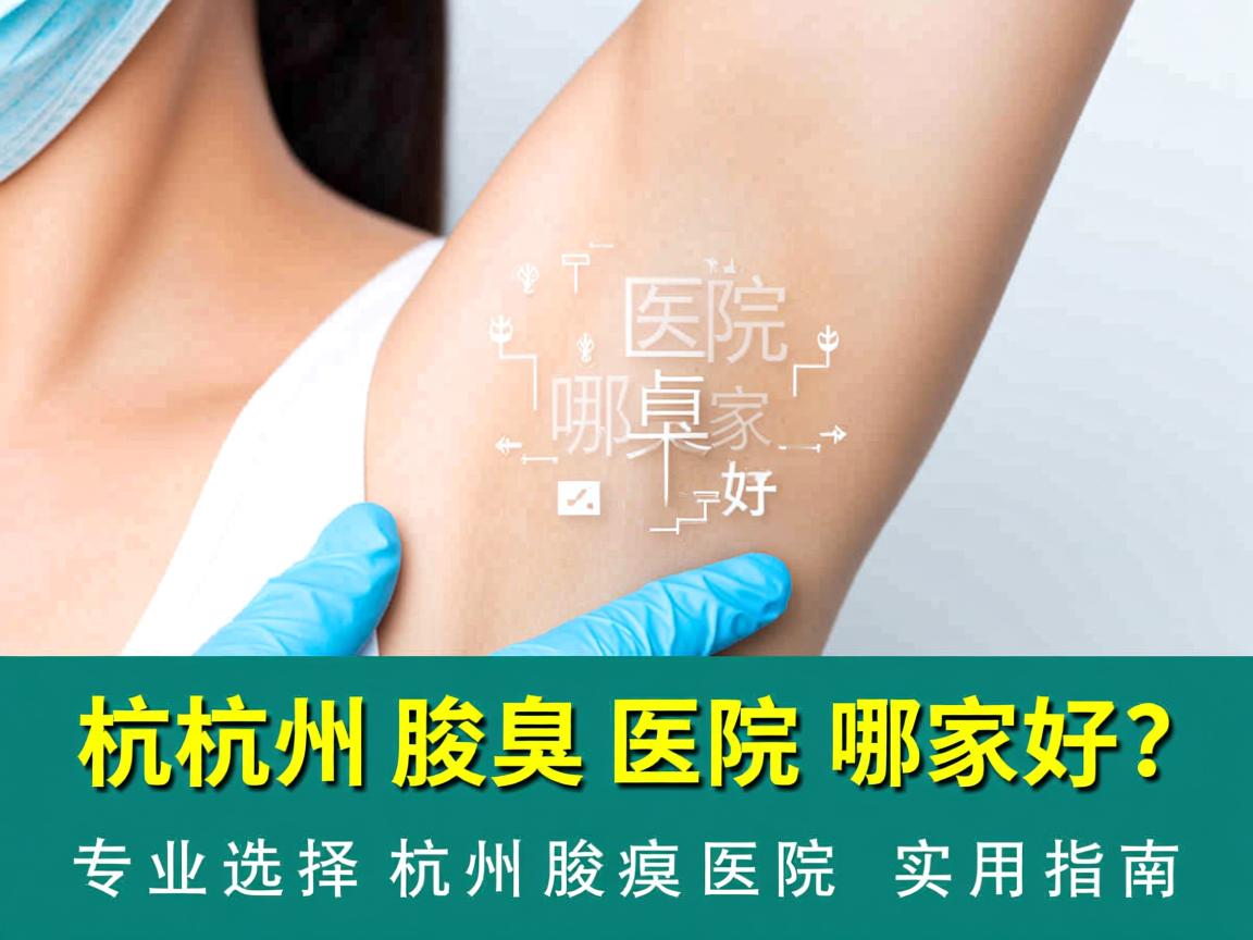 杭州腋臭医院哪家好？专业选择杭州腋臭医院的实用指南