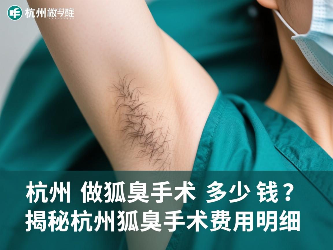 杭州做狐臭手术多少钱？揭秘杭州狐臭手术费用明细