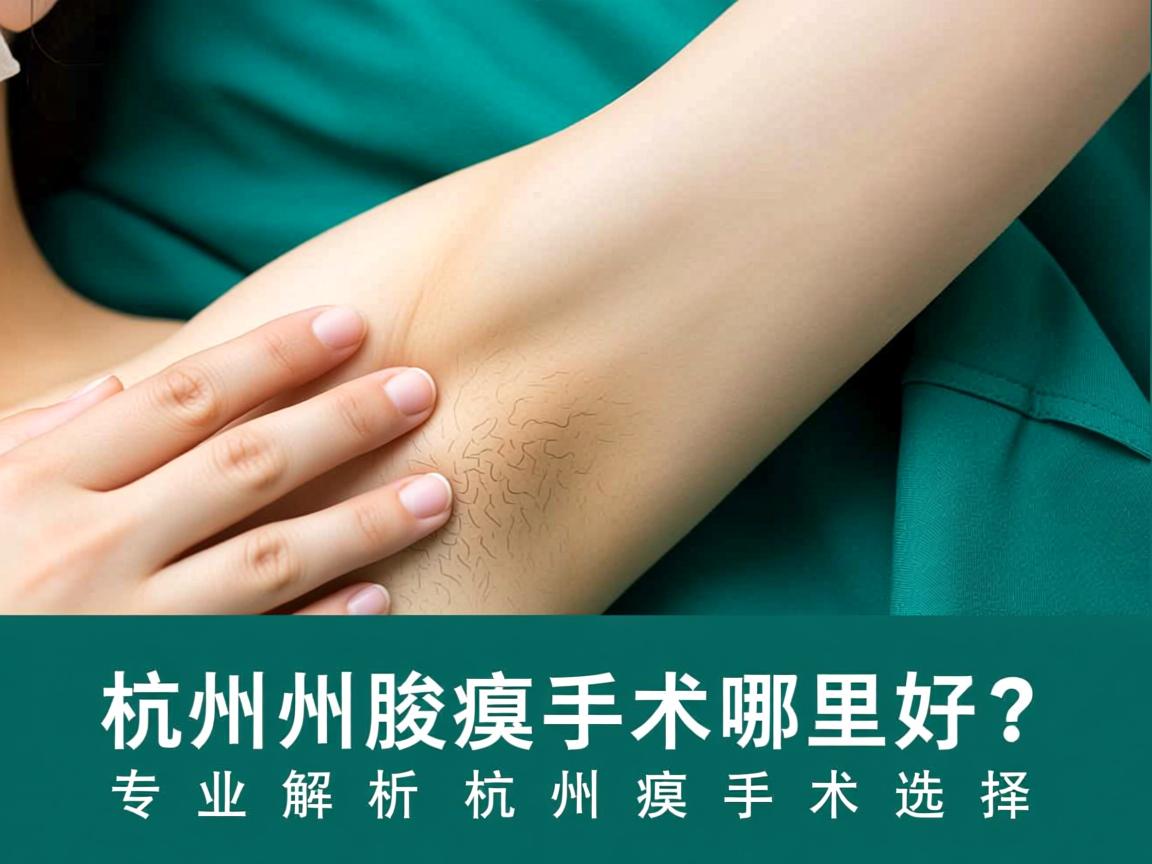 杭州腋臭手术哪里好？专业解析杭州腋臭手术选择