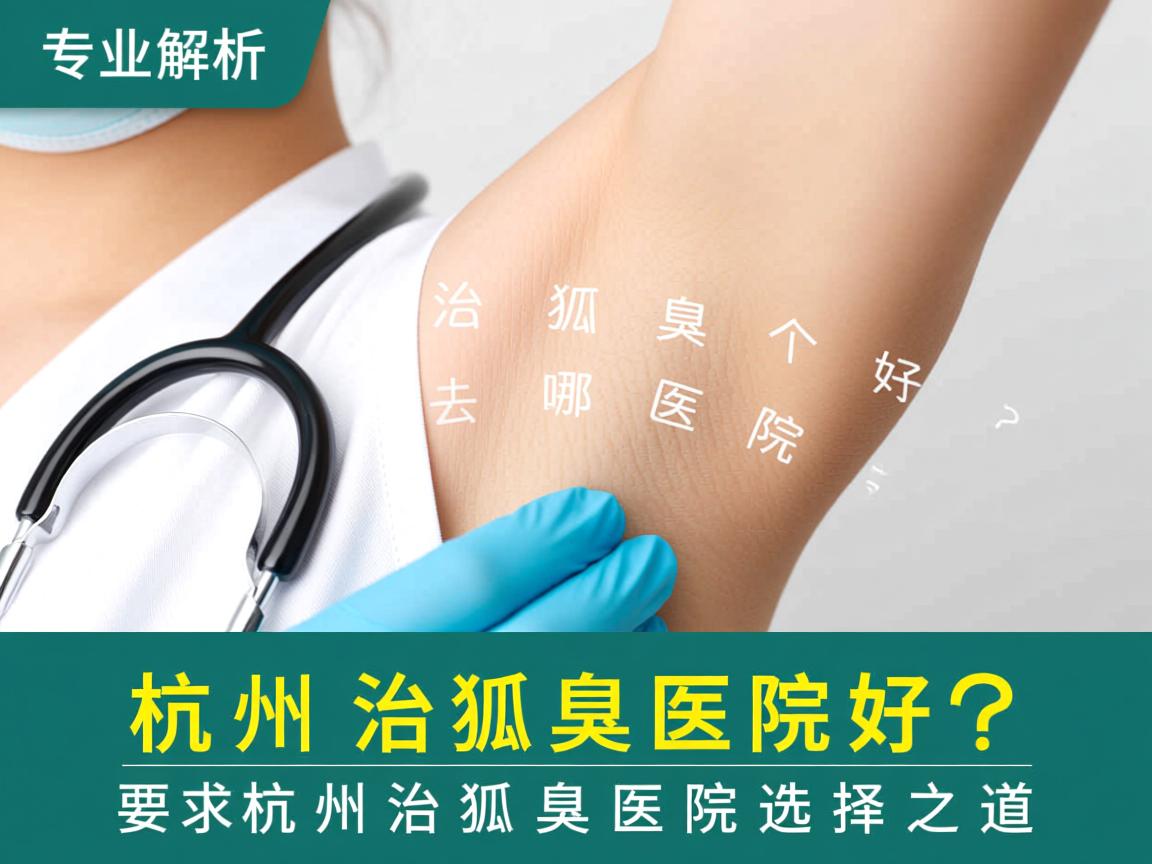 杭州治狐臭去哪个医院好？专业解析杭州治狐臭医院选择之道