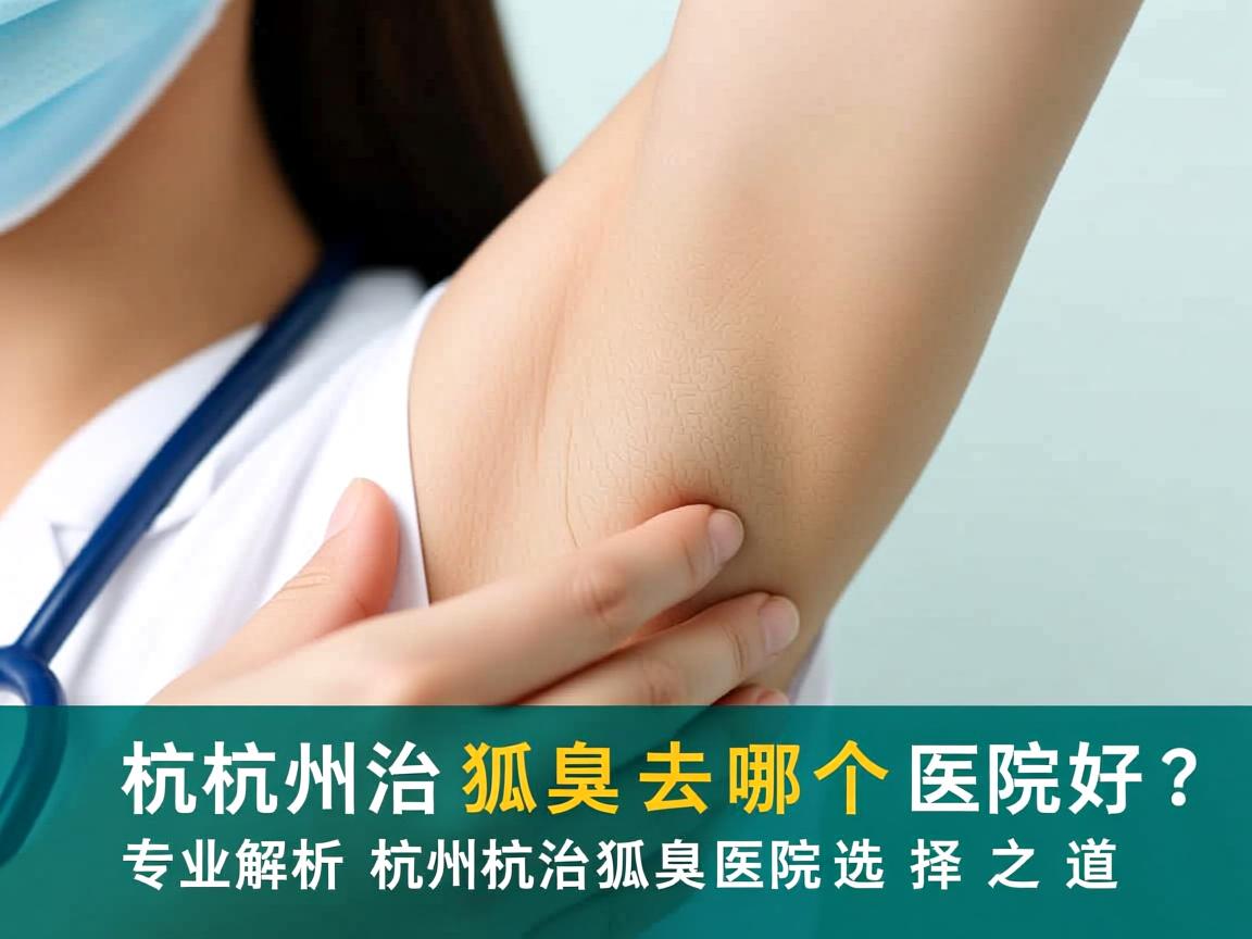 杭州治狐臭去哪个医院好？专业解析杭州治狐臭医院选择之道