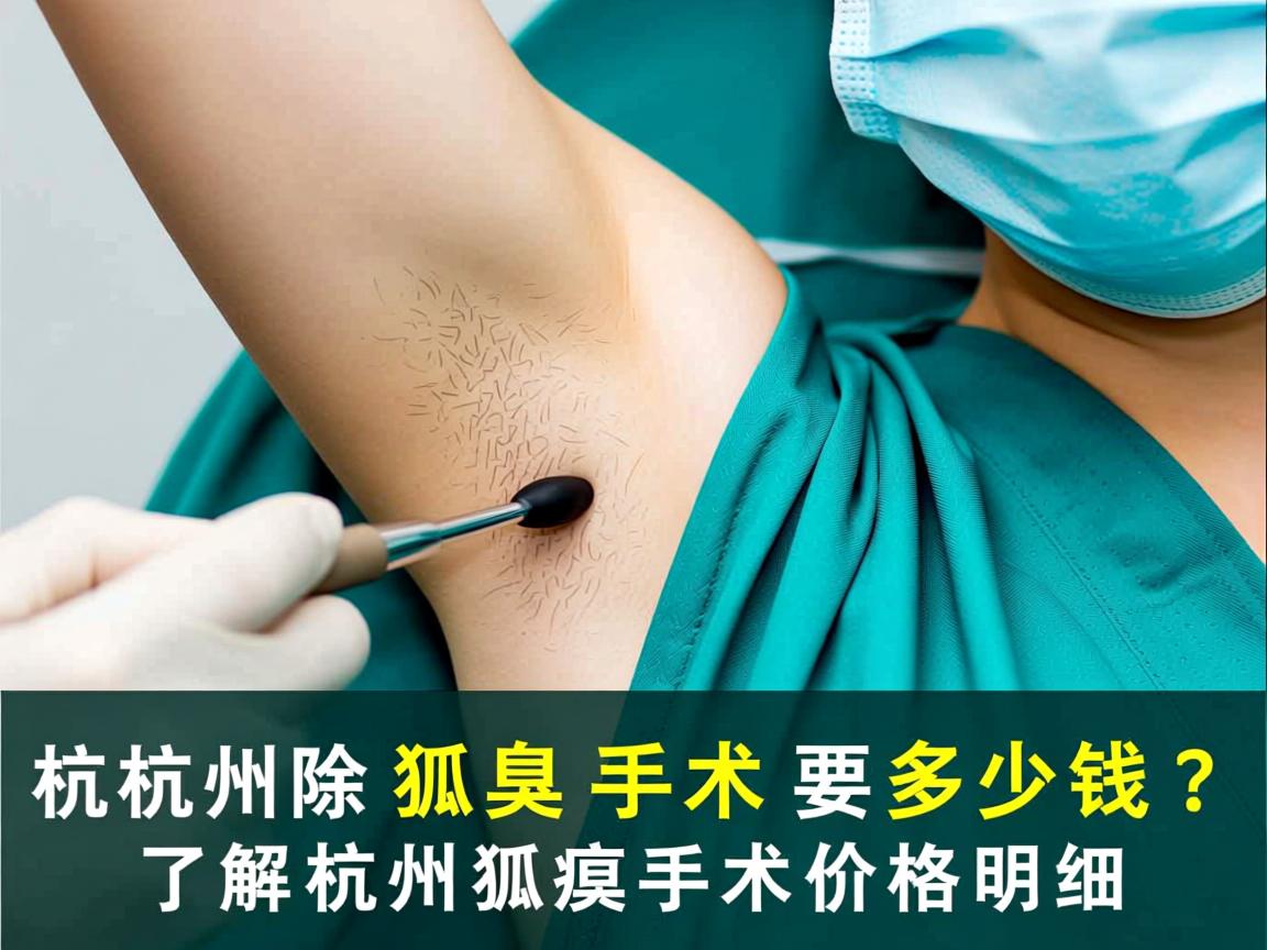 杭州除狐臭手术要多少钱？了解杭州狐臭手术价格明细