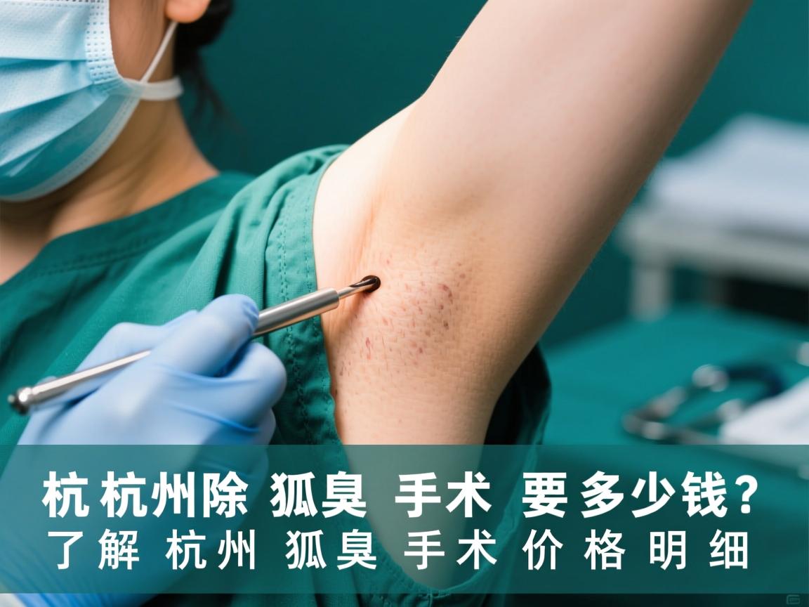 杭州除狐臭手术要多少钱？了解杭州狐臭手术价格明细