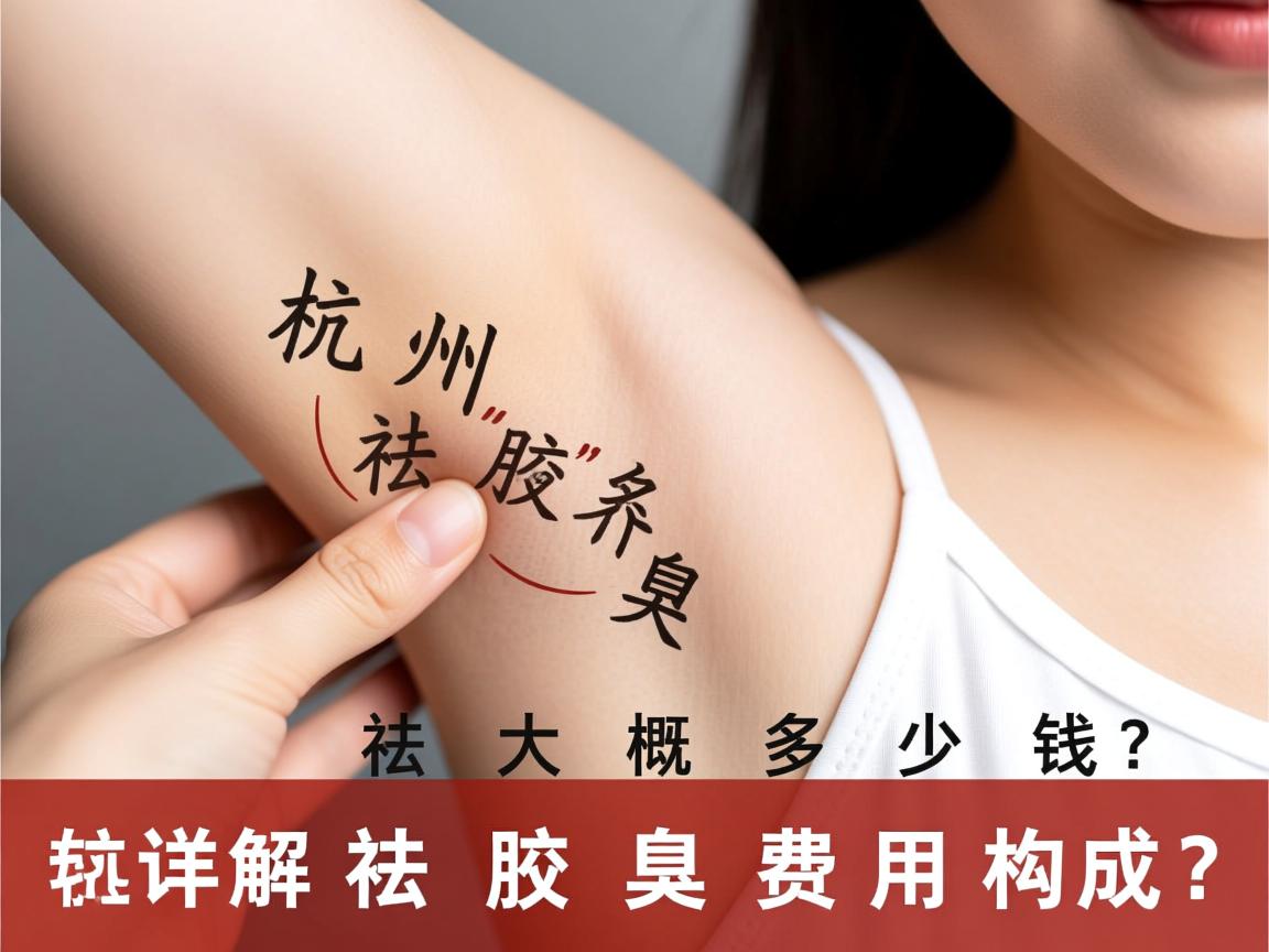 杭州祛腋臭大概多少钱？详解祛腋臭费用构成