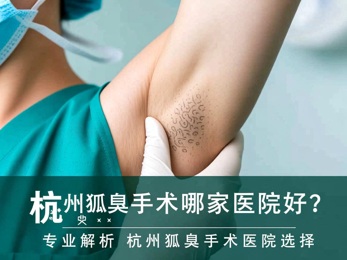 杭州狐臭手术哪家医院好？专业解析杭州狐臭手术医院选择