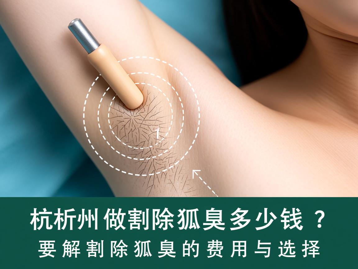 杭州做割除狐臭多少钱？解析割除狐臭的费用与选择