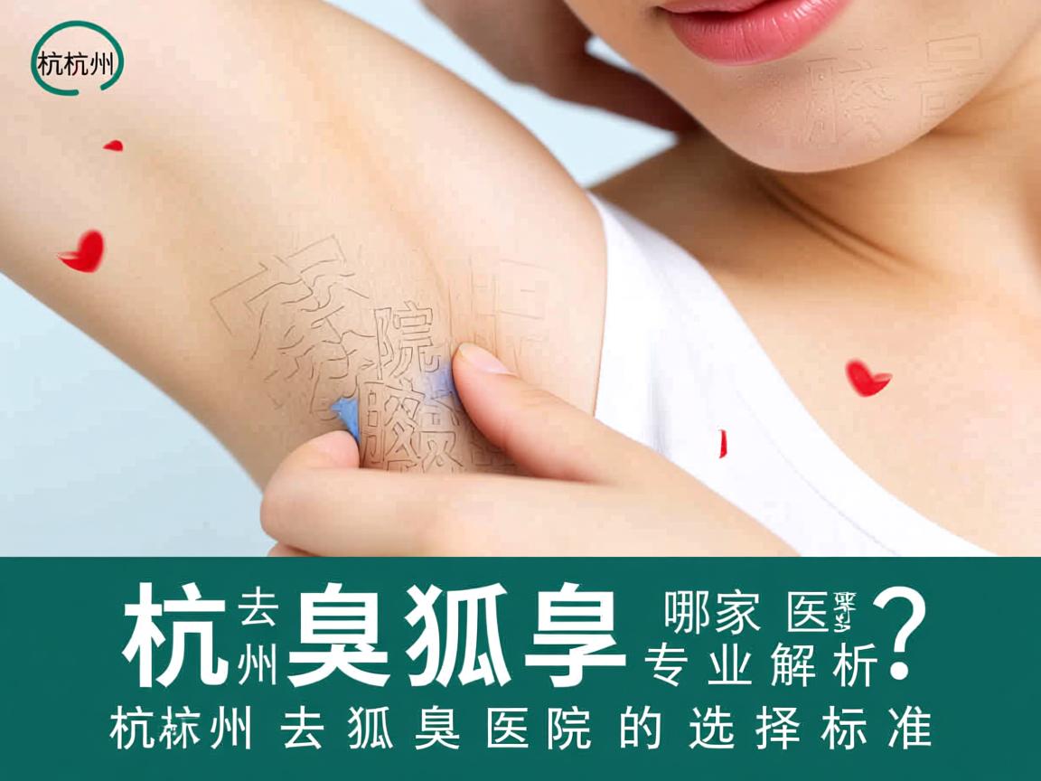 杭州去狐臭哪家医院最好？专业解析杭州去狐臭医院的选择标准