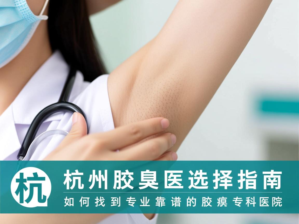杭州腋臭专科医院选择指南，如何找到专业靠谱的腋臭专科医院