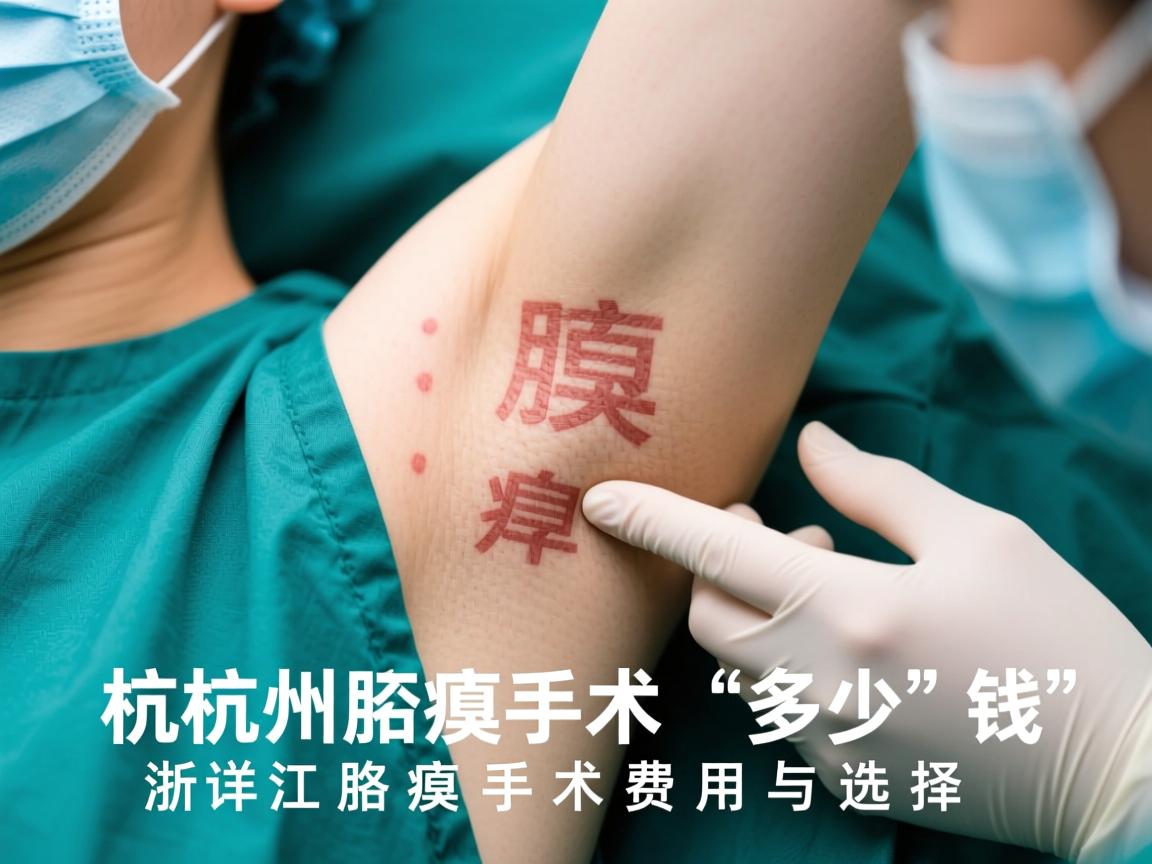 杭州腋臭手术多少钱，详解浙江腋臭手术费用与选择