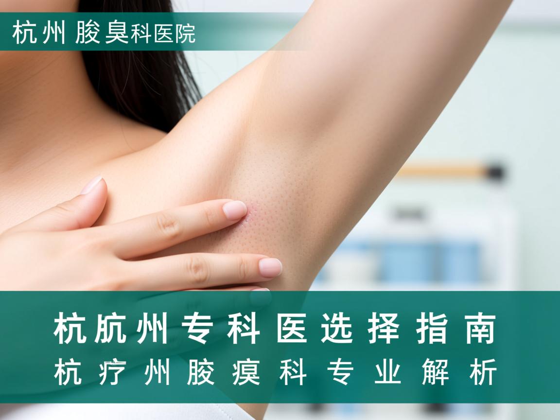杭州腋臭专科医院选择指南，杭州腋臭科专业解析