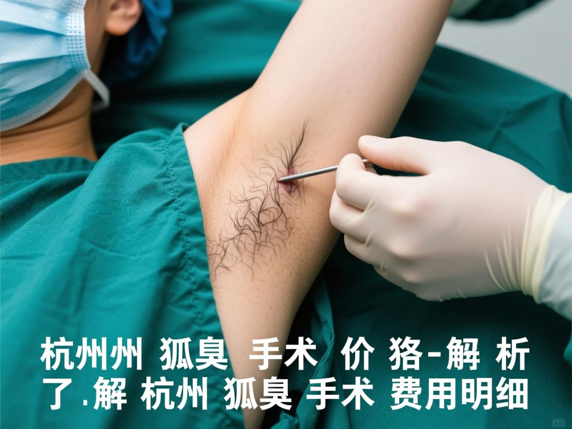 杭州狐臭手术价格解析，了解杭州狐臭手术费用明细