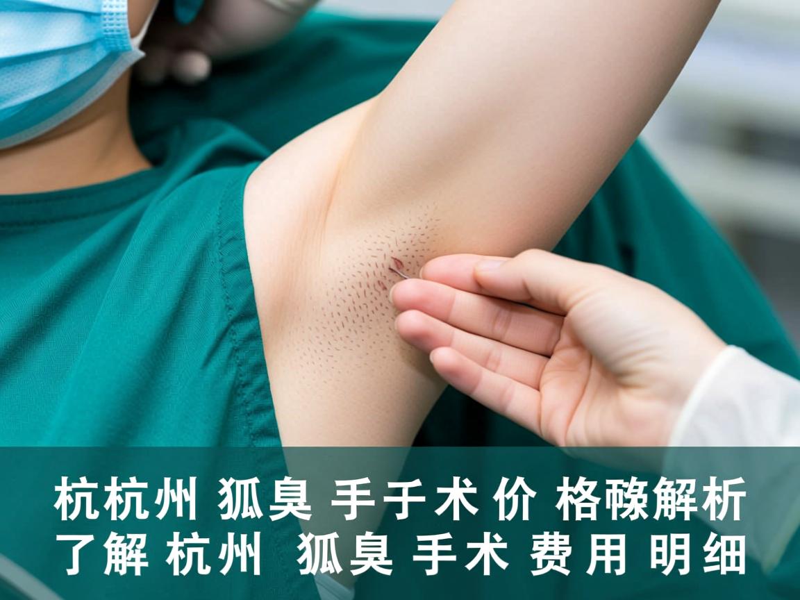 杭州狐臭手术价格解析，了解杭州狐臭手术费用明细