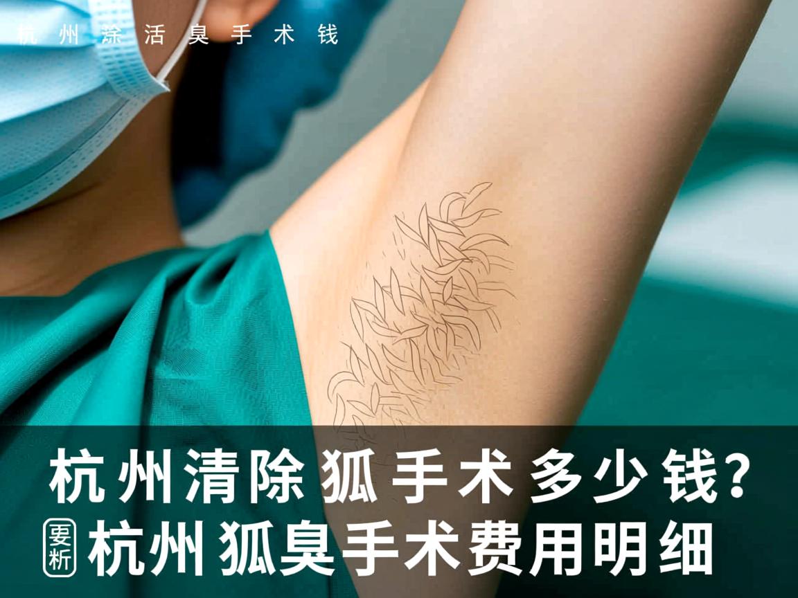 杭州清除狐臭手术多少钱？解析杭州狐臭手术费用明细