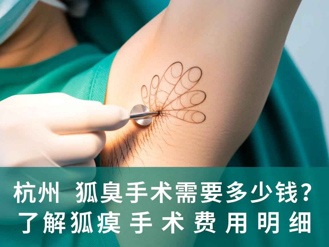 在杭州做狐臭手术需要多少钱？了解狐臭手术费用明细