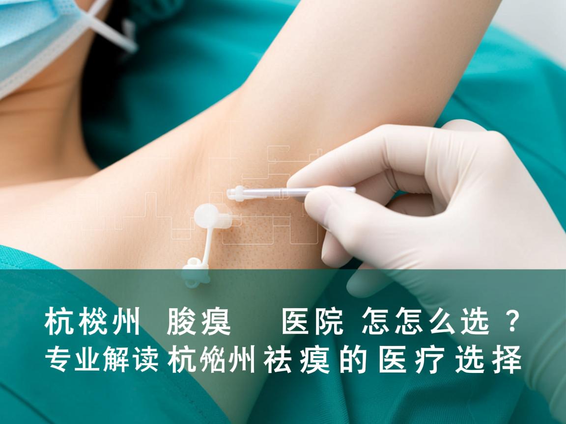杭州腋臭医院怎么选？专业解读杭州祛腋臭的医疗选择