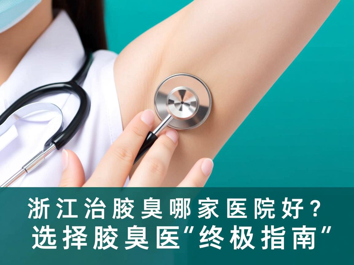 在浙江治腋臭哪家医院好？选择腋臭医院的终极指南