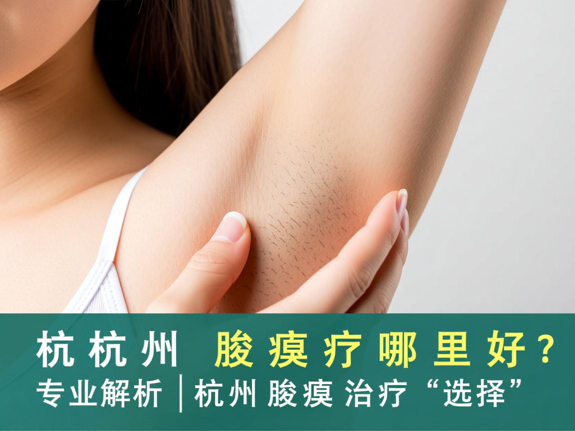 杭州腋臭治疗哪里好？专业解析杭州腋臭治疗的选择